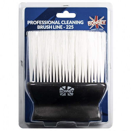Karkówka fryzjerska RONNEY Cleaning Brush Line RA00225 szeroka z białym włosiem Karkówki fryzjerskie Ronney 5060456773557