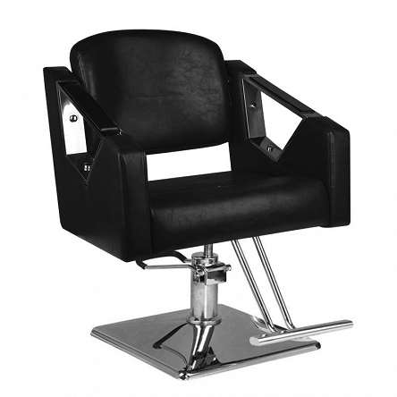 Fotel fryzjerski Hair System SM310, czarny dostępny w 48h Fotele fryzjerskie Hair System 5906717428982