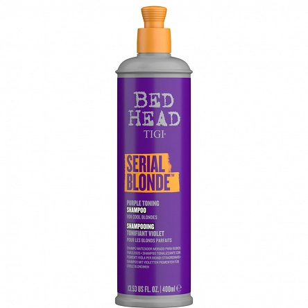 Szampon Tigi Bed Head Serial Blonde Purple Toning ochładzający kolor włosów blond 400ml Tigi 615908432343