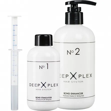 Zestaw Stapiz Deep Plex No1 Stymulator 150ml + No2 Wzmacniacz wiązań 290ml, ochrona i odbudowa włosów Stapiz 5906874553015