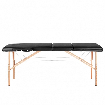 Stół Activ Komfort 2 Wood składany do masażu (drewniany), segmentowy czarny Łóżka do masażu Activ 5906717432637