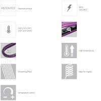 Prostownica do włosów Gamma Piu ONE230, różowo-fioletowa Prostownice do włosów Gamma Piu 8021660009518