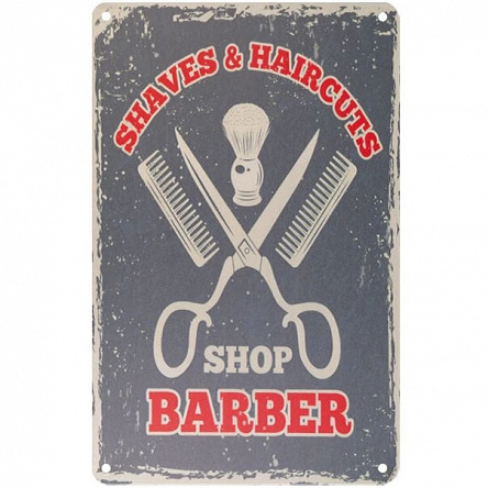 Tablica ozdobna Activ Barber B064 do salonu barberskiego 20x30cm Activ 5906717438691