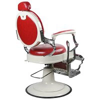 Fotel Super Salon TOMMY RED barberski, czerwony dostępny w 48H Fotele barberskie Super Salon