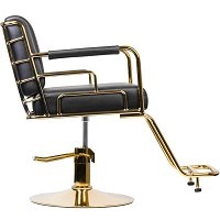 Fotel fryzjerski Gabbiano Prato, kolor złoto-czarny, dostepny w 48h Gabbiano 5906717442131