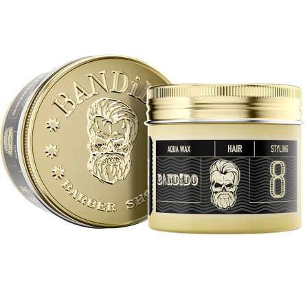Wosk Bandido Hair Aqua Wax 8 Extreme Strong do stylizowania włosów o ekstra mocnym chwycie dla mężczyzn 125ml Wosk do włosów dla mężczyzn Bandido 8681863082253