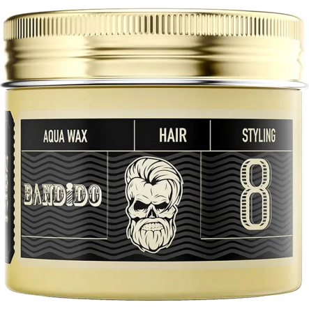 Wosk Bandido Hair Aqua Wax 8 Extreme Strong do stylizowania włosów o ekstra mocnym chwycie dla mężczyzn 125ml Wosk do włosów dla mężczyzn Bandido 8681863082253