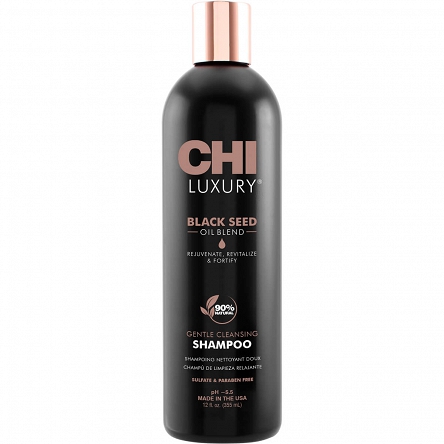 Szampon Chi Luxury Black Seed nawilżający do włosów z olejkiem z czarnuszki 355ml Szampony nawilżające Farouk 633911788363