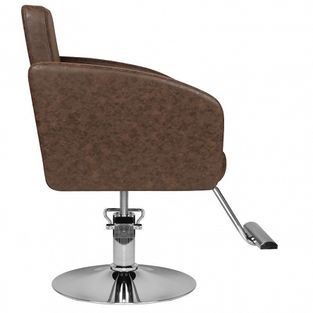 Fotel fryzjerski Hair System HS40, brązowy dostępny w 48h Fotele fryzjerskie Hair System 5906717434075