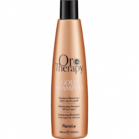 Szampon Fanola Oro Therapy rozświetlający włosy z keratyną i olejkiem arganowym 300ml Szampony nawilżające Fanola 8008277762777