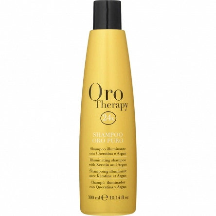 Szampon Fanola Oro Therapy rozświetlający włosy z keratyną i olejkiem arganowym 300ml Szampony nawilżające Fanola 8008277762777