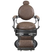 Fotel Super Salon TOMMY BROWN barberski, brązowy dostępny w 48H Fotele barberskie Super Salon 17295