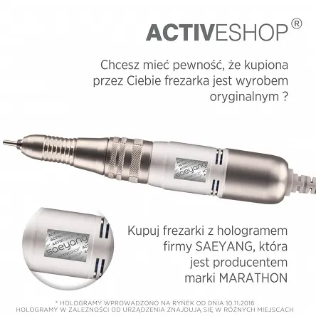 Frezarka do paznokci Saeyang Marathon 3 Champion + H200 Frezarki kosmetyczne Activ 5906717402296