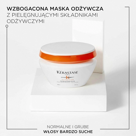 Maska Kerastase Nutritive Masquintense Riche do włosów suchych, normalnych i grubych 200ml Maski nawilżające włosy Kerastase 3474637155001