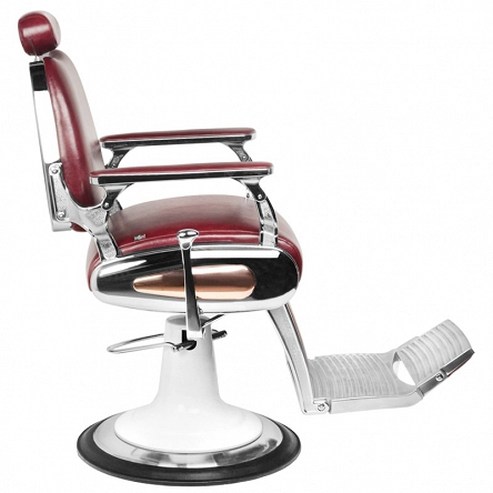 Fotel barberski Gabbiano Moto Style bordowy dostępny w 48H Fotele barberskie Gabbiano