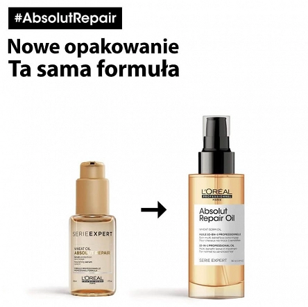 Olejek Loreal Absolut Repair Wheat do odbudowania włosów zniszczonych 90ml Serum do włosów L'Oreal Professionnel 3474636977369