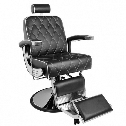 Fotel Gabbiano IMPERIAL barberski, czarny dostępny w 48H Fotele barberskie Gabbiano