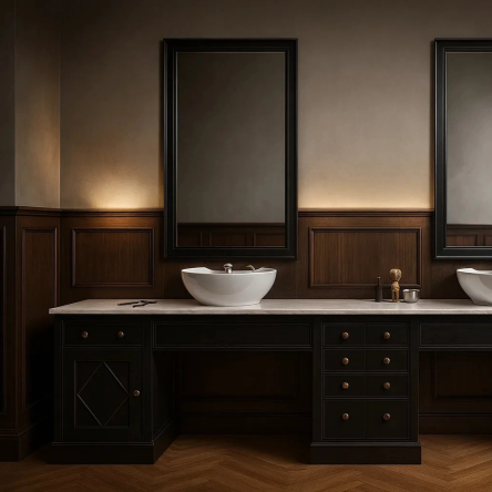 Konsoleta Ayala Barber Industrial 2-stanowiskowa Konsole barberskie Ayala