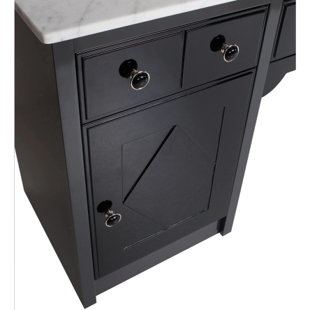 Konsoleta Ayala Barber Industrial 2-stanowiskowa Konsole barberskie Ayala