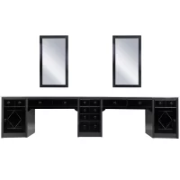 Konsoleta Ayala Barber Industrial 2-stanowiskowa Konsole barberskie Ayala