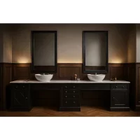 Konsoleta Ayala Barber Industrial 2-stanowiskowa Konsole barberskie Ayala