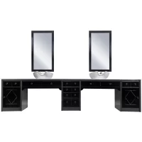 Konsoleta Ayala Barber Industrial 2-stanowiskowa Konsole barberskie Ayala