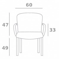 Krzesło Ayala ROYAL LUX Sofy, poczekalnie Ayala