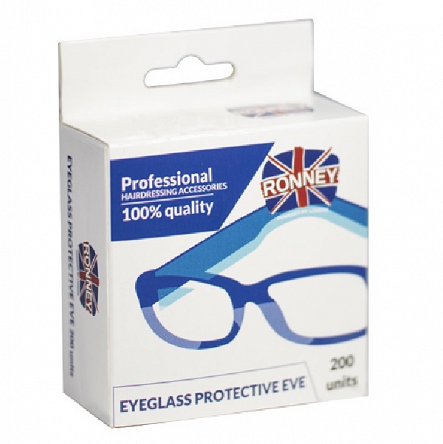Osłonki na okulary RONNEY Protective Eye 200szt. Akcesoria do farbowania Ronney 5060456773281