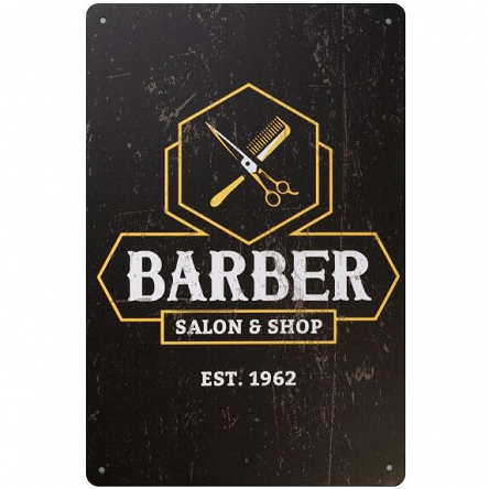 Tablica ozdobna Activ Barber B035 do salonu barberskiego 20x30cm Activ 5906717440120