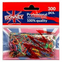 Gumki RONNEY Hair Bands silikonowe, do włosów 300szt. gumki do koka Ronney 5060456770167
