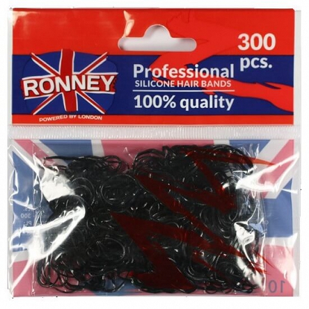 Gumki RONNEY Hair Bands silikonowe, do włosów 300szt. gumki do koka Ronney 5060456770174